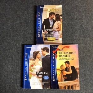 3 Romance PBK Fortune’s Just Desserts/Billionaire’s Handler/Princess &Outlaw